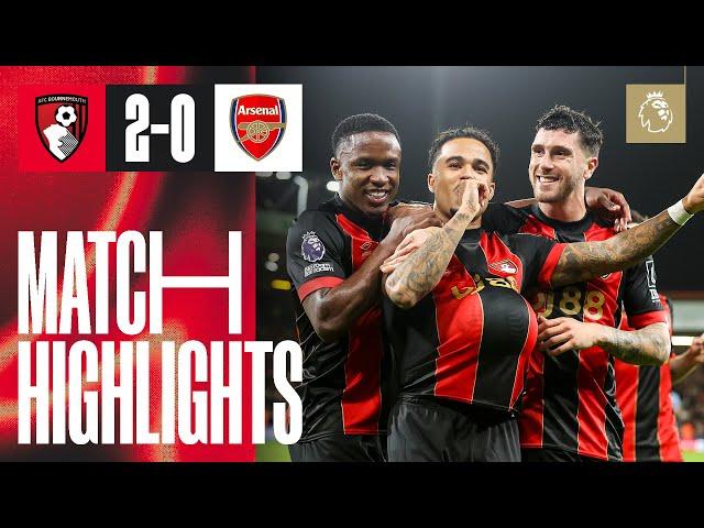 Saliba sent off as Cherries storm Arsenal | AFC Bournemouth 2-0 Arsenal