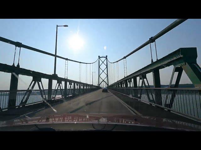 Orleans Island Bridge drive both directions Quebec Canada