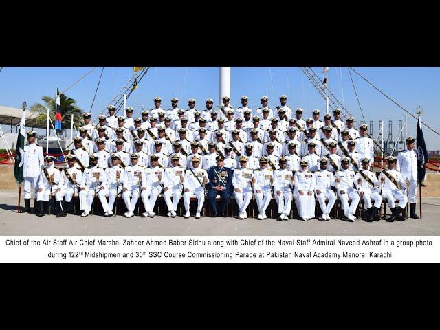 122nd MIDSHIPMEN & 30th SHORT SERVICE COMMISSIONING PARADE HELD AT PAKISTAN NAVAL ACADEMY