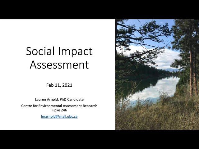 Lecture 10   Social Impact Assessment