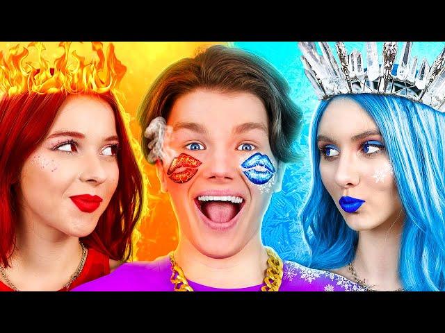 Девушка Вода VS Девушка Огонь || Холодная VS Горячая Стихия