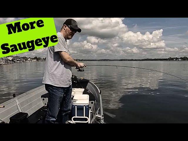 Buckeye Lake Saugeye Trolling  -  Another Limit!