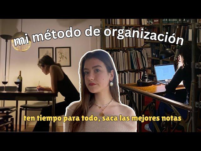 CÓMO ME ORGANIZO para TENER TIEMPO para TODO| MÉTODO DE ESTUDIO, consigue tus OBJETIVOS 