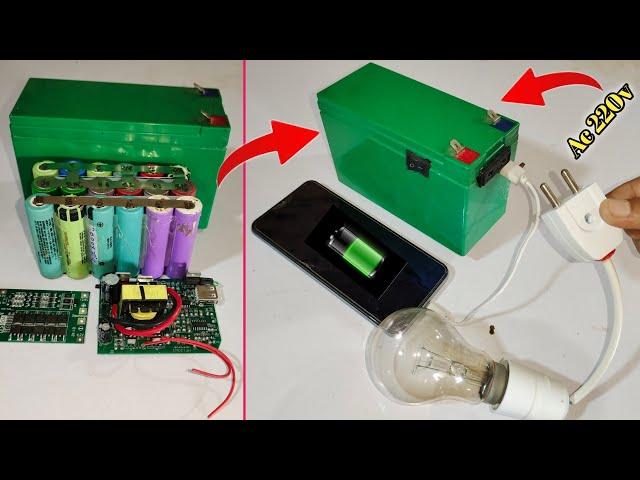 How To Make Amazing 220v Lithium Ion Battery At Home