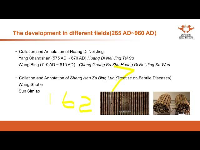 270. UJ online lectures:8  The History Of Chinese Medicine And Acupuncture