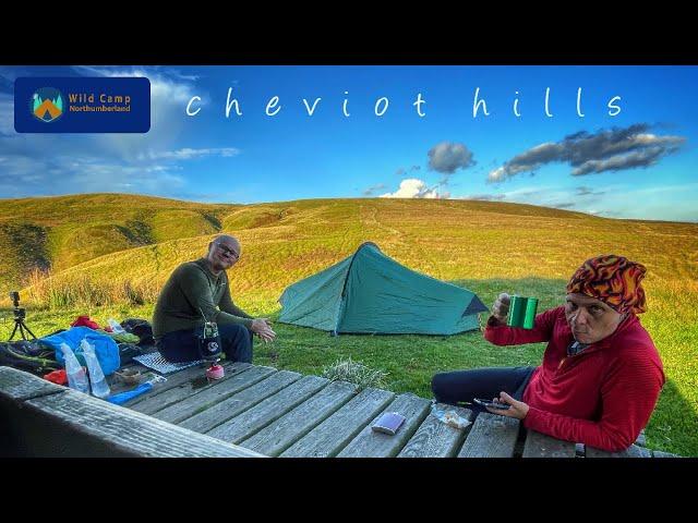 Wild camping along the English-Scottish Border Ridge, Cheviot Hills #wildcampinguk #scotland #hiking