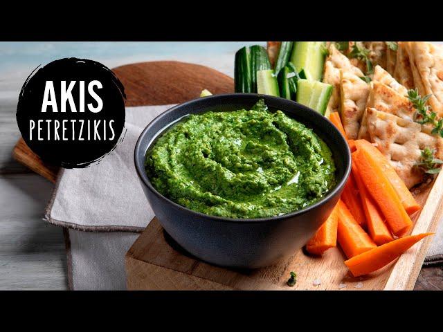 Spinach Hummus | Akis Petretzikis