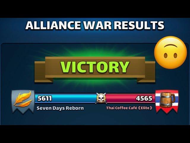 Seven Days Reborn 7DR vs Thai Coffee Cafe  - Jun 17 2024 Savaş ️ Empires and Puzzles Alliance War