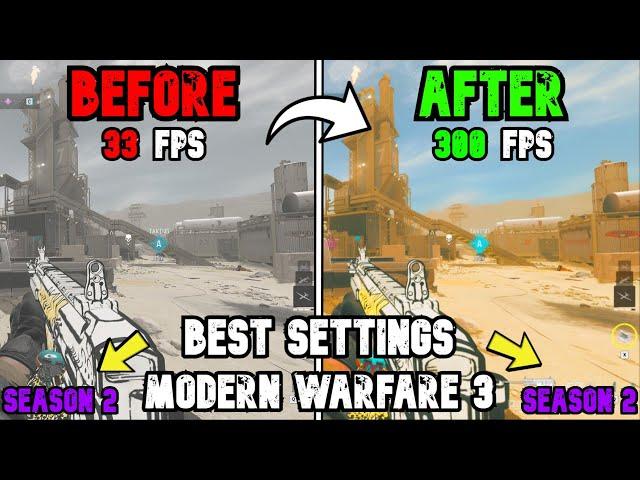 Best PC Settings for COD Modern Warfare 3 SEASON 2 - (Optimize FPS & Visibility)