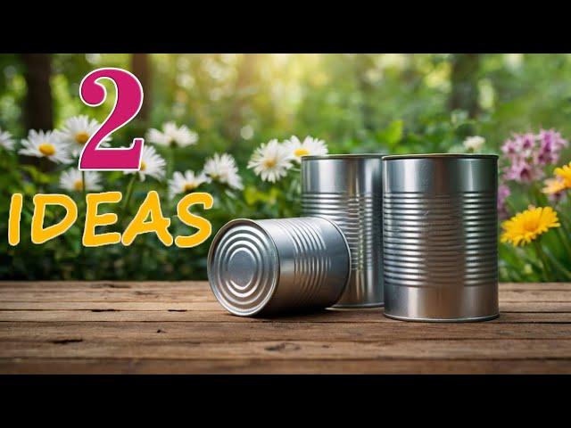 Don’t throw away cans until you watch this video2 brilliant ideas simple and beautiful️