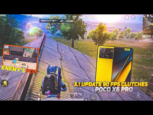 STREAMERS  GooDZyN  || POCO X6 PRO 5G BGMI TEST 90 FPS || POCO X6 PRO BGMI GRAPHICS