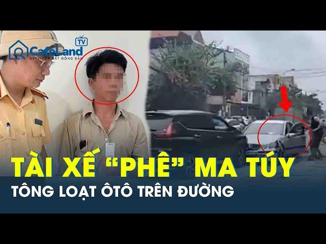 Tài xế ôtô "phê" ma túy, chở theo con gái đâm liên hoàn loạt xe khác gây náo loạn đường phố