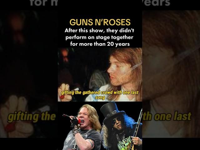 Guns N’Roses Their last show together in the 90s #gunsnroses