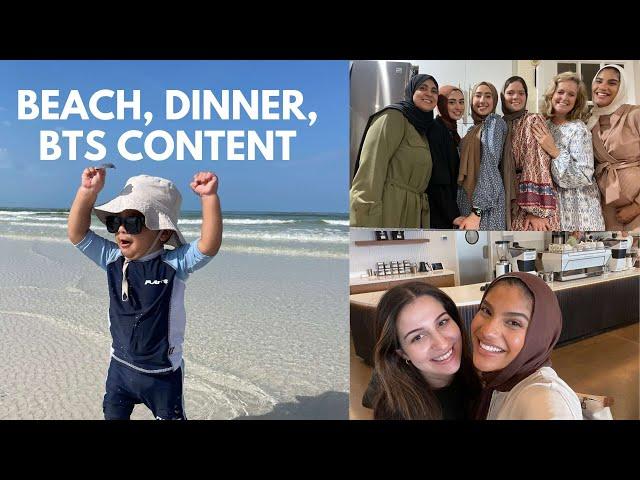 Vlog: boat day, yummy dinner & behind the scenes content at shortwave coffee | Noha Hamid