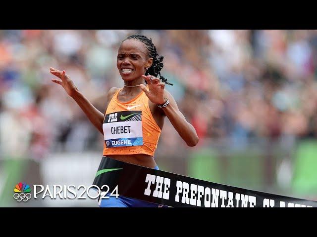 Kenya's Beatrice Chebet breaks WORLD RECORD in women's 10,000m at Prefontaine Classic | NBC Sports