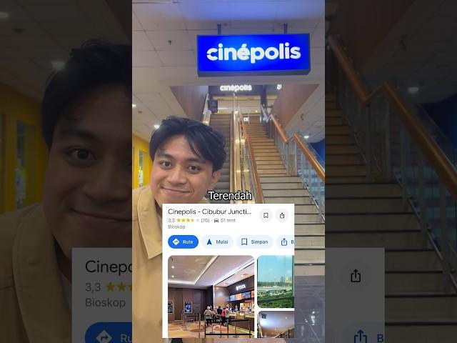 Cinepolis 1 Bintang vs 5 Bintang #cinema #bioskop  #food #star #review #fyp #shorts