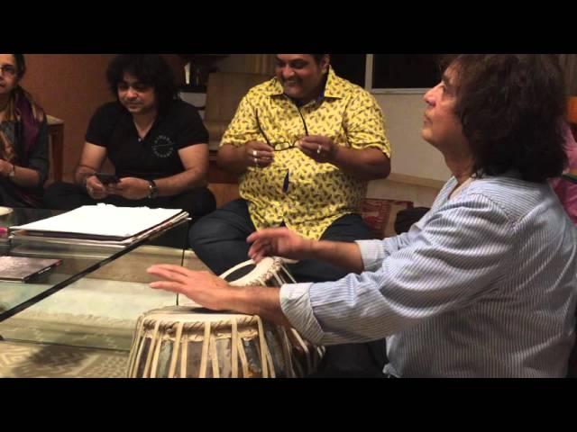 Asha Bhosle and Zakir Hussain ...jamming at home