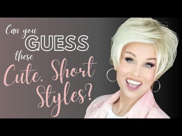 Can you GUESS these CUTE, SHORT Wigs? A FUN look & TRY ON of 2 SHORT, SASSY WIGS from my WIG CLOSET!