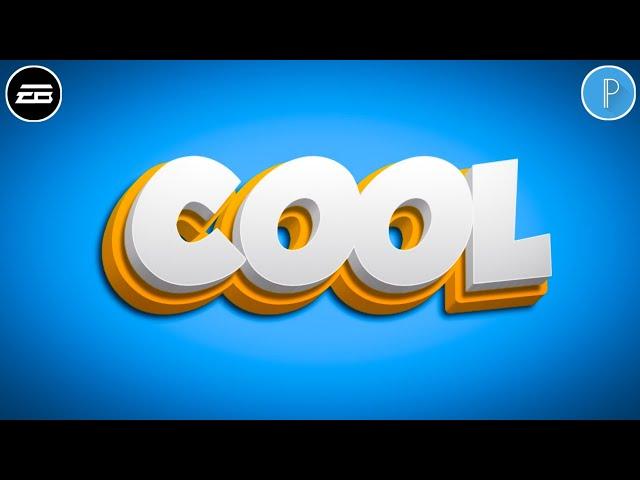 How To Make Cool 3D Text Effect In Pixellab | Professional 3D Text Design