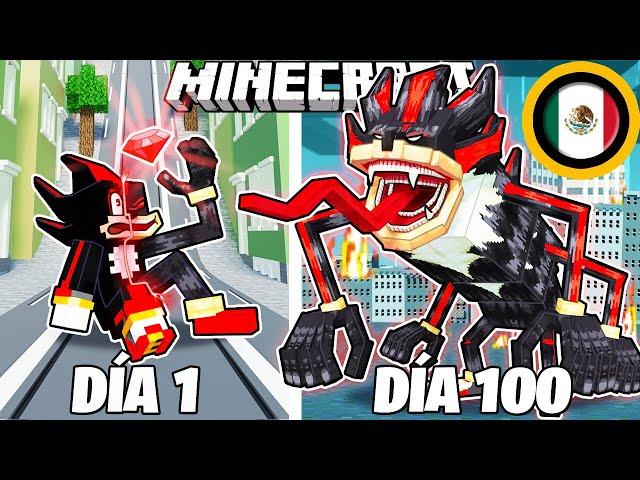 ¡Sobreviví 100 DÍAS como SHIN SHADOW en Minecraft HARDCORE!