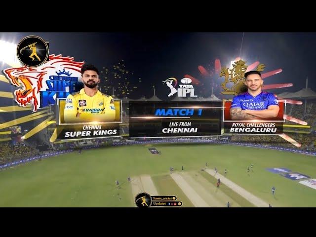 IPL highlights 2024 1st match RCB️ v/s CSK @tenniscricket79