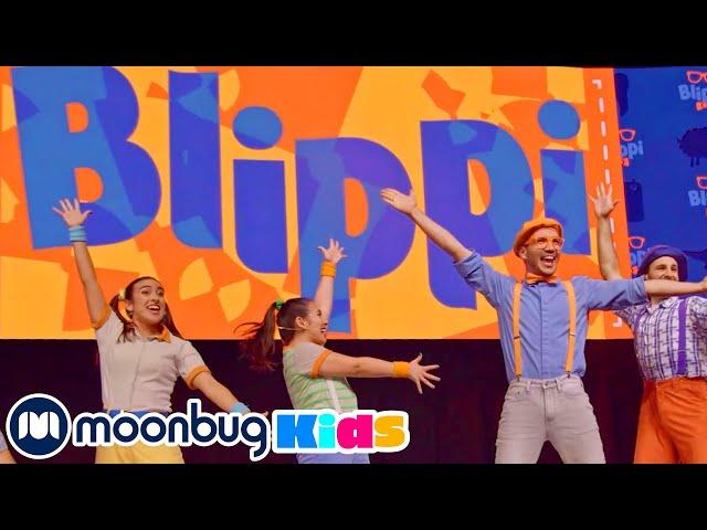 Blippi The Musical! Live Blippi Performance in Full | Sing Along ABC 123 Songs and Rhymes | Moonbug