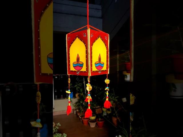 Diwali Lantern making idea/ Akashkandil diy #diwali #lantern #shorts #craftshorts #akashkandil #diy