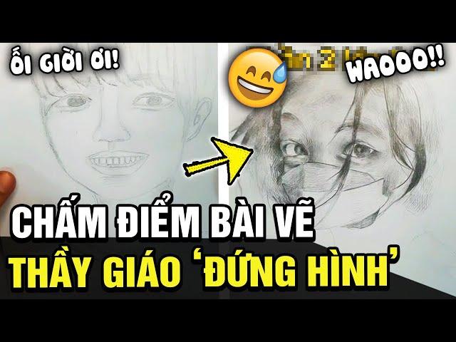 Chấm bài vẽ của học sinh, thầy giáo đứng hình vì những SIÊU PHẨM cực Ố ZỀ nhưng NGHỆ CẢ CỦ | TÁM TV