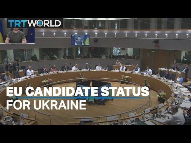 Ukraine given EU candidate status