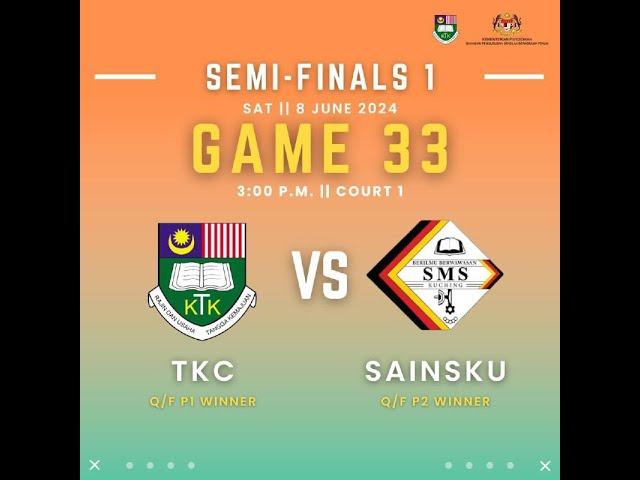 PERTANDINGAN BOLA KERANJANG SBP ZON SELATAN PEREMPUAN - SEMI FINALS 1