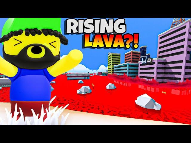 Escaping Rising Lava in Wobbly Life!