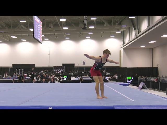 Shane Wiskus -  Floor Exercise  - 2024 Winter Cup  - Senior Men Day 1