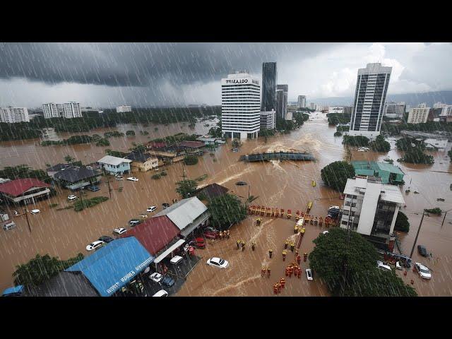 Philippines is under water today! Severe flooding reaches rooftops in Cadiz City