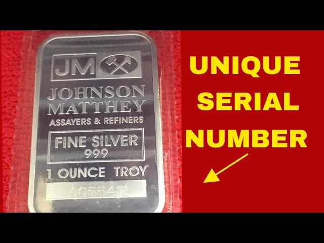 BUY SILVER NOW! - JOHNSON MATTHEY 1 OZ SILVER BAR - FROM APMEX! - SILVER STACKING!