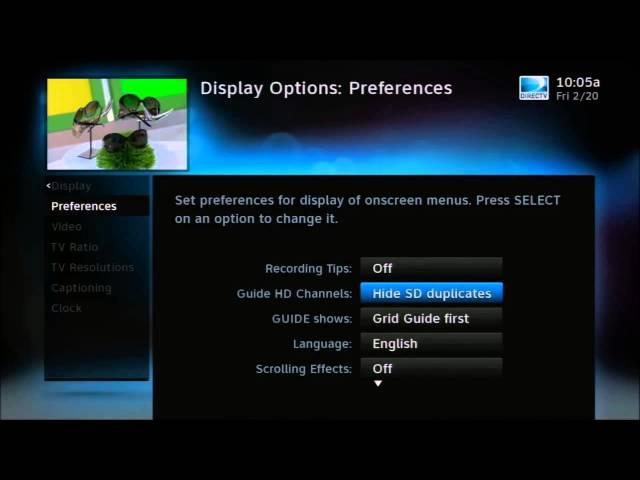 How to Show HD or SD channels in your DIRECTV Guide