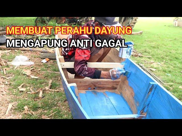 Nekat! belajar membuat perahu mancing sendiri dengan cara sederhana