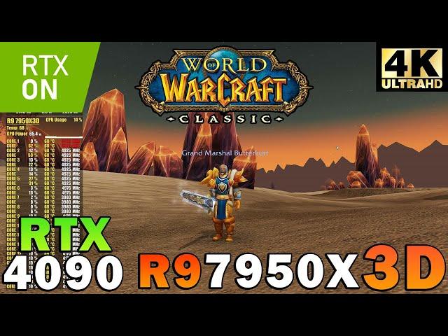 World of Warcraft Classic Era/Hardcore/SoD 4K | Ray Tracing | RTX 4090 | R9 7950X3D | Ultra Settings