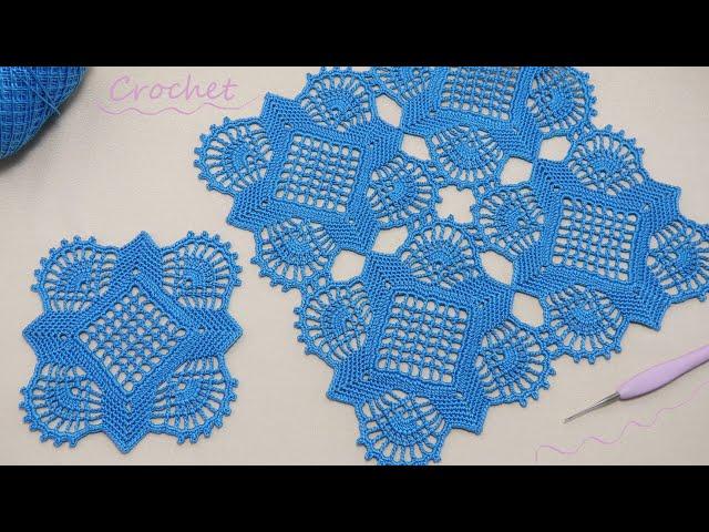 Ажурные КВАДРАТНЫЕ МОТИВЫ вязание крючком МКSUPER Beautiful Pattern Crochet square motifs