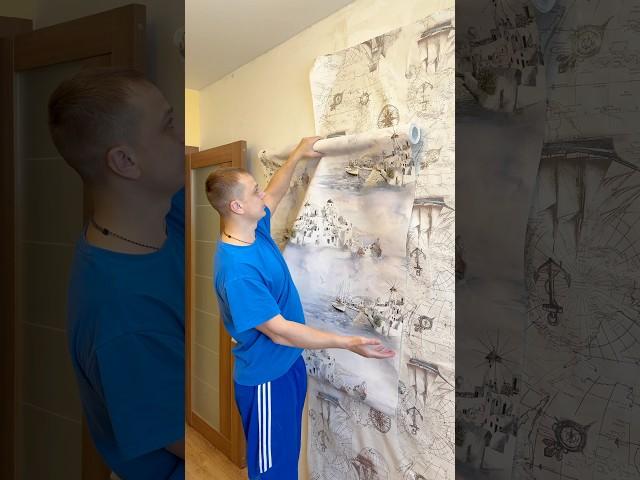 Никогда не клей обои с женой!