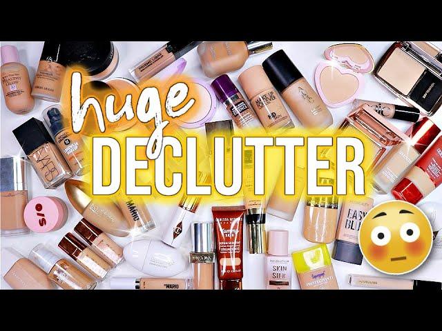 MUCH NEEDED Foundation, Concealer & Powder Declutter | 2024