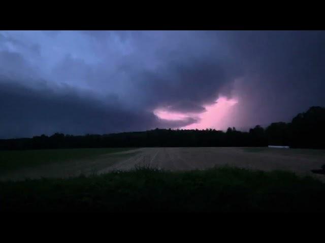 Gewitter ️ hinter dem Rabensteiner Wald, Junikäfer, Glühwürmchen, Ringelnatter + Igel