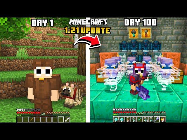 I Survived 100 Days in 1.21 Minecraft [HINDI]