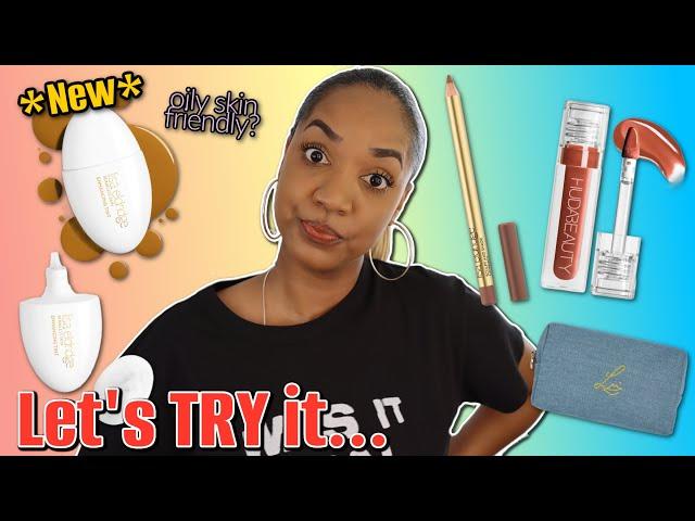 LET'S TRY IT *NEW* Lisa Eldridge Skin Tint, Sculpt & Shade Lip Pencils + Huda Beauty Faux Filler!!