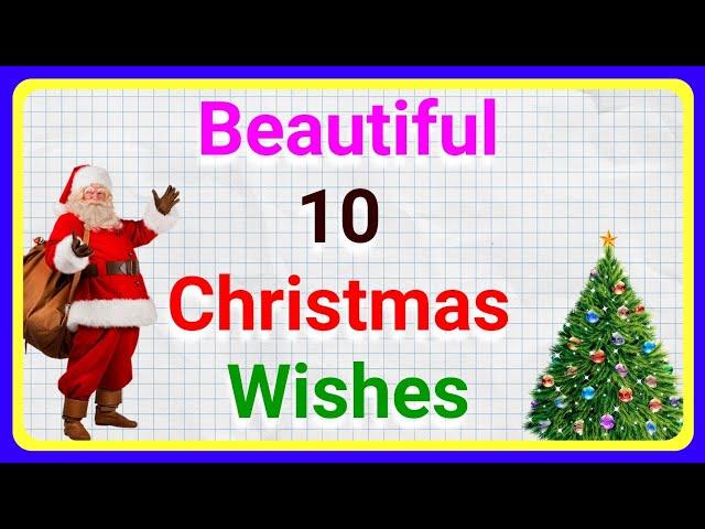 Christmas Wishes in English!! Beautiful Christmas Message !! Teaching World