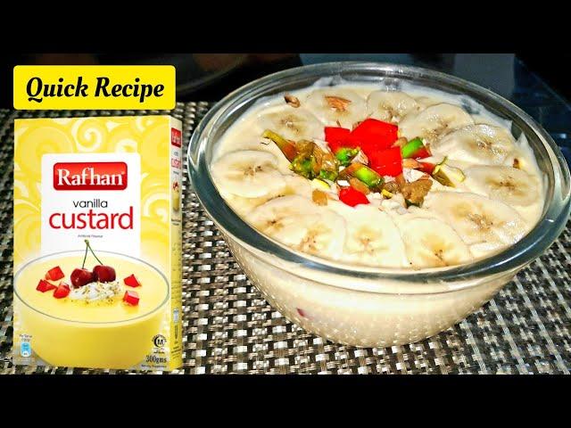 How to make Rafhan Custard - Rafhan Custard Recipe - Healthy Dessert - by Flavours Kitchen