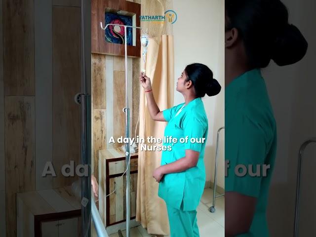 A Day in Life of Our Nurse - Yatharth Hospital, Noida Extension #yatharthhospital #Nurse #shorts