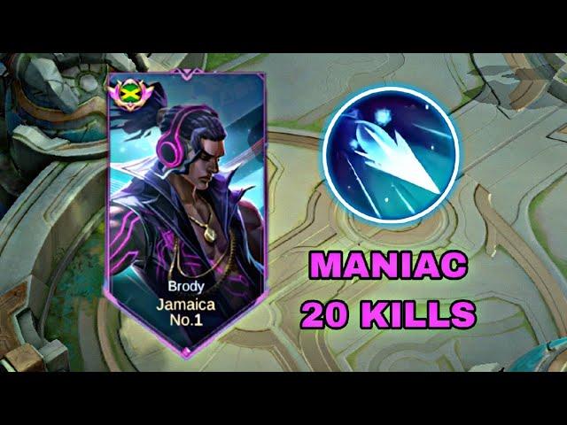 20 KILLS BRODY IS SO UNDERRATED!  | BRODY GAMEPLAY | MLBB