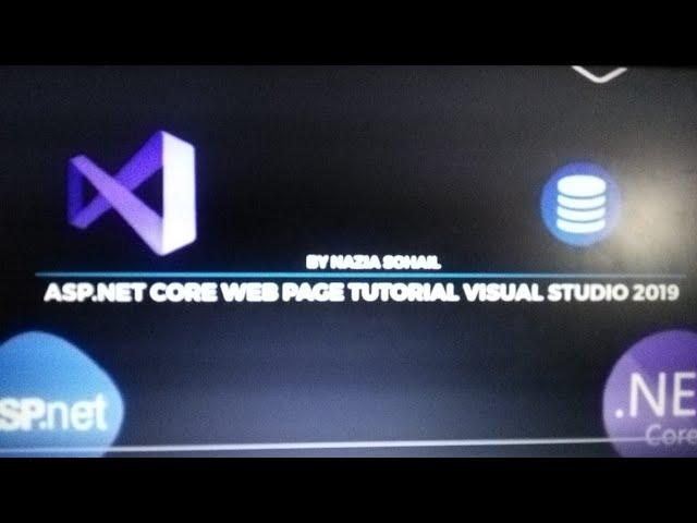 ASP. NET CORE WEB PAGE VISUAL STUDIO 2019