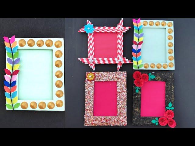 4 Amazing ️ photo frame making ideas | Easy Photo frame design