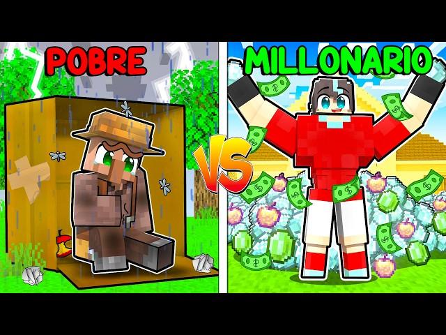 ¡Pasé de ALDEANO POBRE a ALDEANO MILLONARIO en Minecraft! - Misaki Gamer